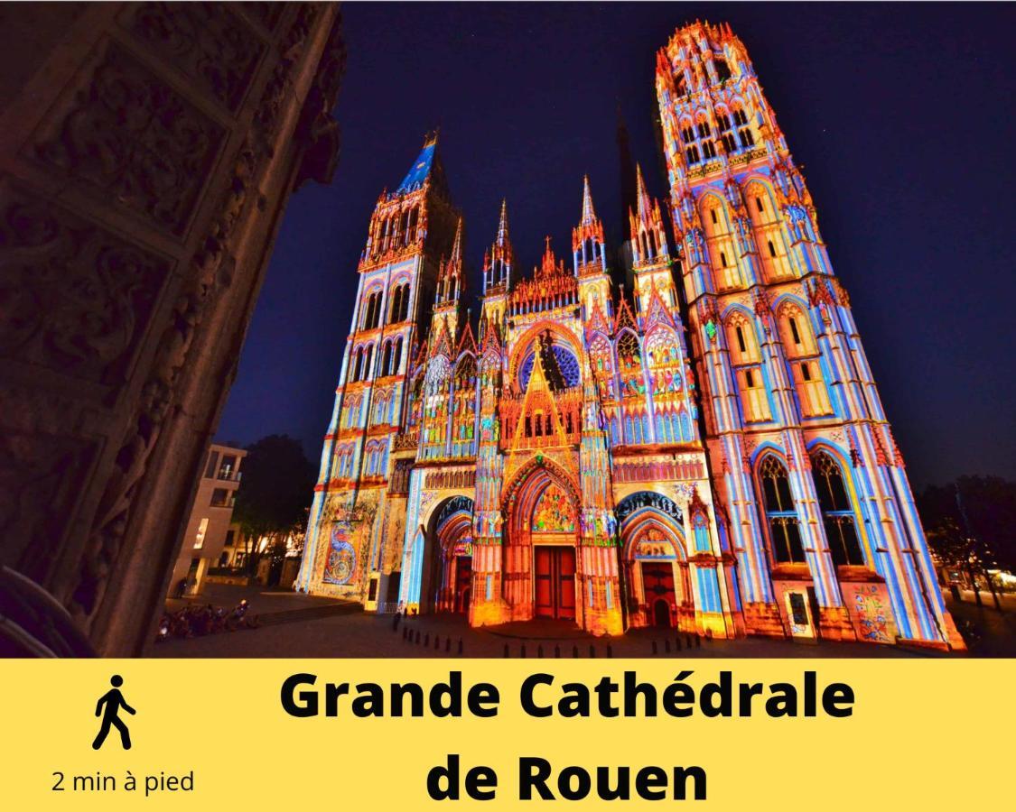 4 People+Free Street Parking+Cosy Centre Ville Apartman Rouen Kültér fotó
